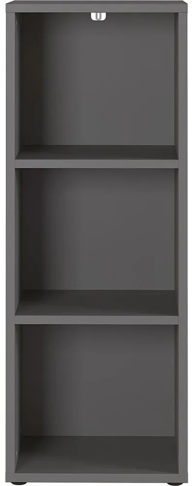 Antracitszürke könyvespolc 45x120 cm Agenda – Germania