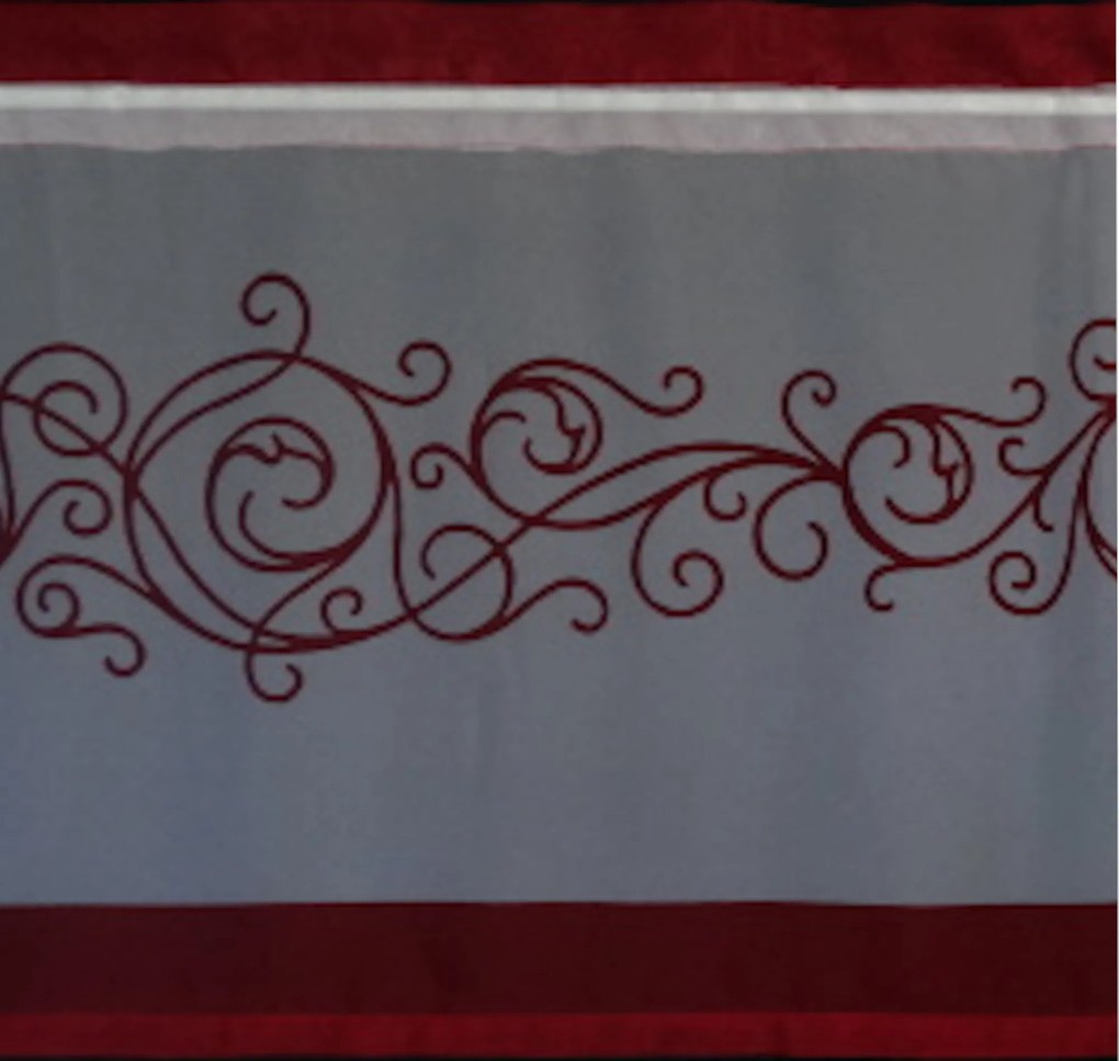 Mg Irigy Hónaljmirigy Fátyol Nyomtatás Esy Bordo 200x50cm alagúttal