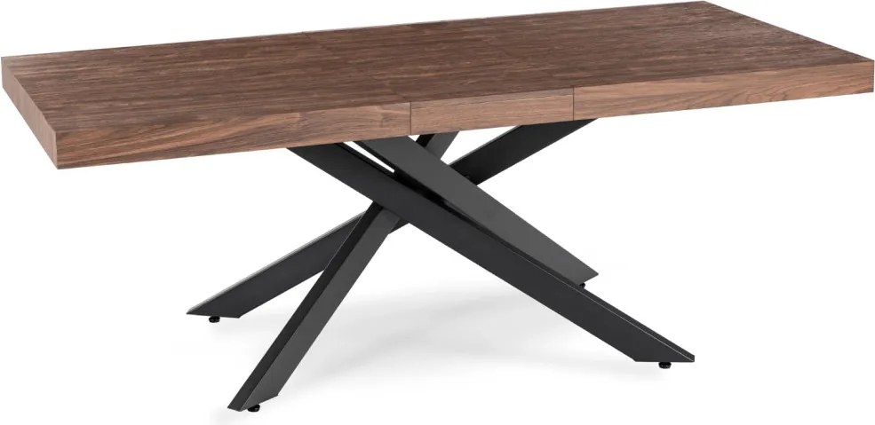 HAMPTON bővíthető asztal 160-240 cm dió/fekete