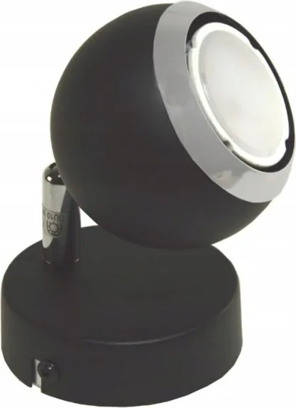 Spot lámpa Állítható 1x GU10 fekete Króm Kynis