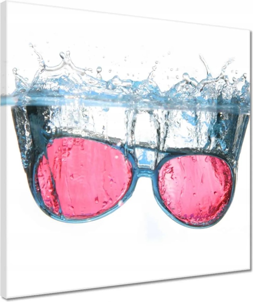 Vászonkép 40x40 Rózsaszín szemüveg