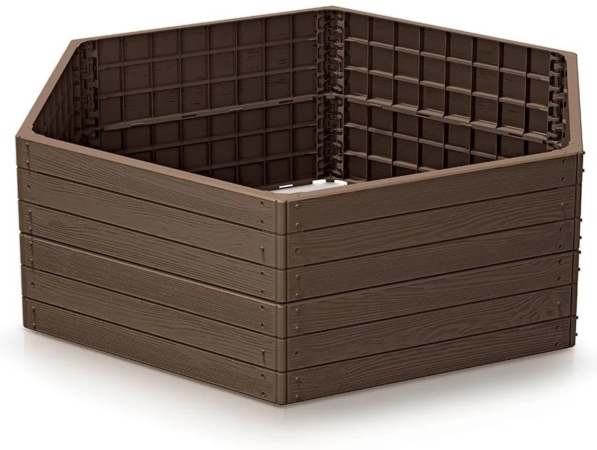 Magaságyás Prosperplast BASE WOODY barna 148 cm