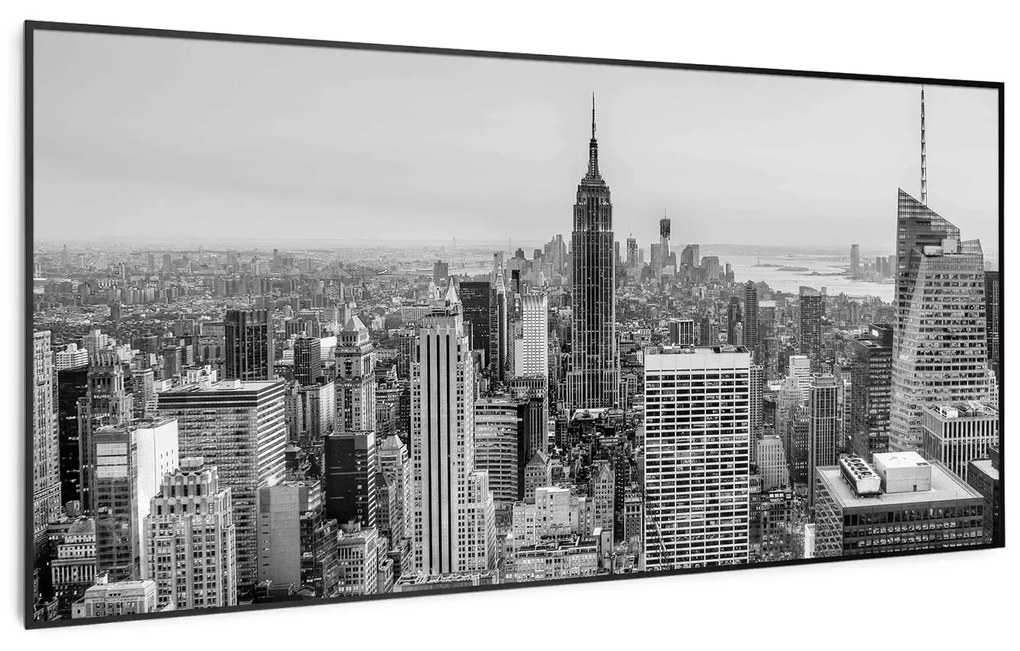 Klarstein Wonderwall Air Art Smart, infravörös hősugárzó, 120 x 60 cm, 700 W, New York City