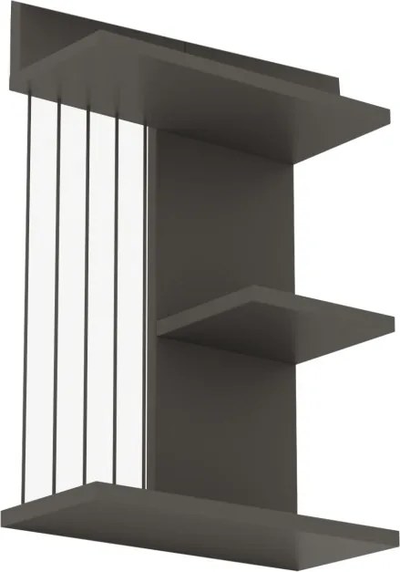 Kinik fali polc, antracit, 40 cm