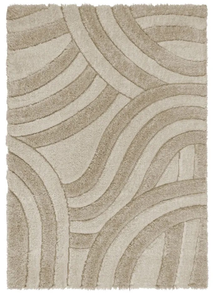 Bézs kézi szövésű szőnyeg újrahasznosított szálakból 120x170 cm Velvet – Flair Rugs