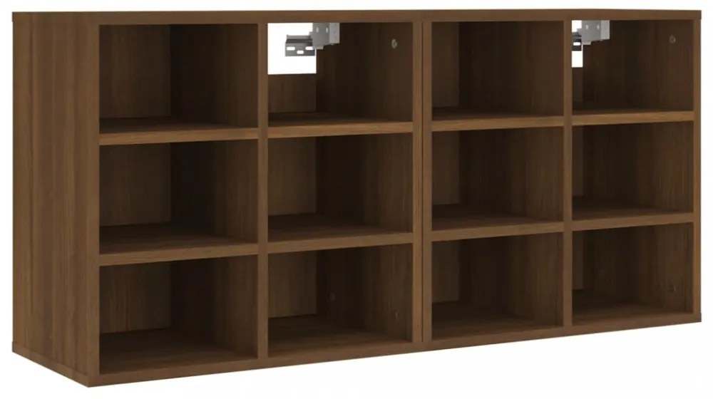 2 db barna tölgy színű cipősszekrény 52,5x30x50 cm