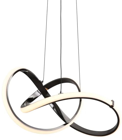 Zuma Line MD9717-1-3BCD - INDIGO LED 44W 230V fekete függeszték lámpa