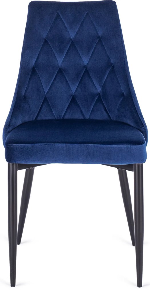 Sötétkék Bársony Étkezőszék CORK