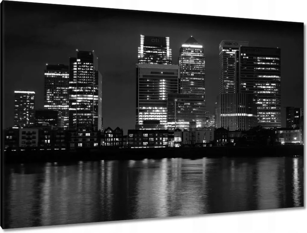 Festmények 120x80 Black and White London
