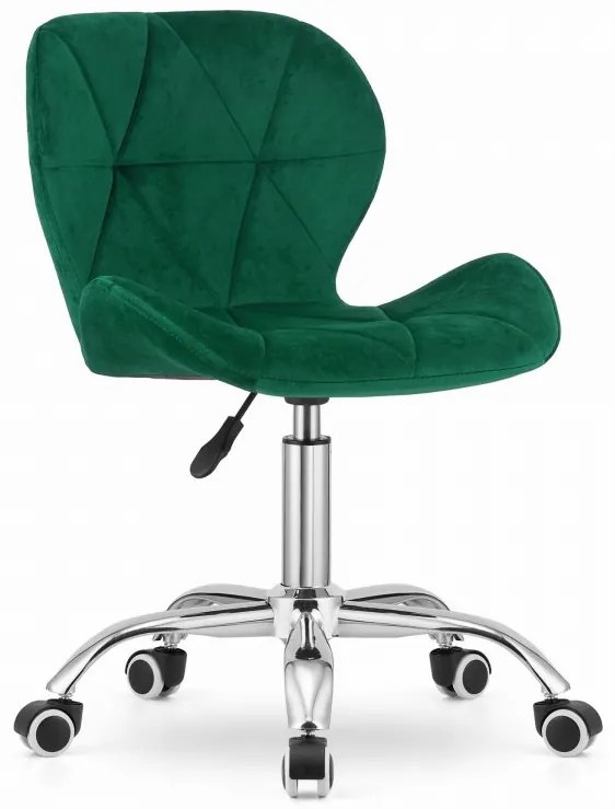 Dolgozószobai szett íróasztal TAYLOR SONOMA 100x50 cm + irodai szék AVOLA VELVET zöld