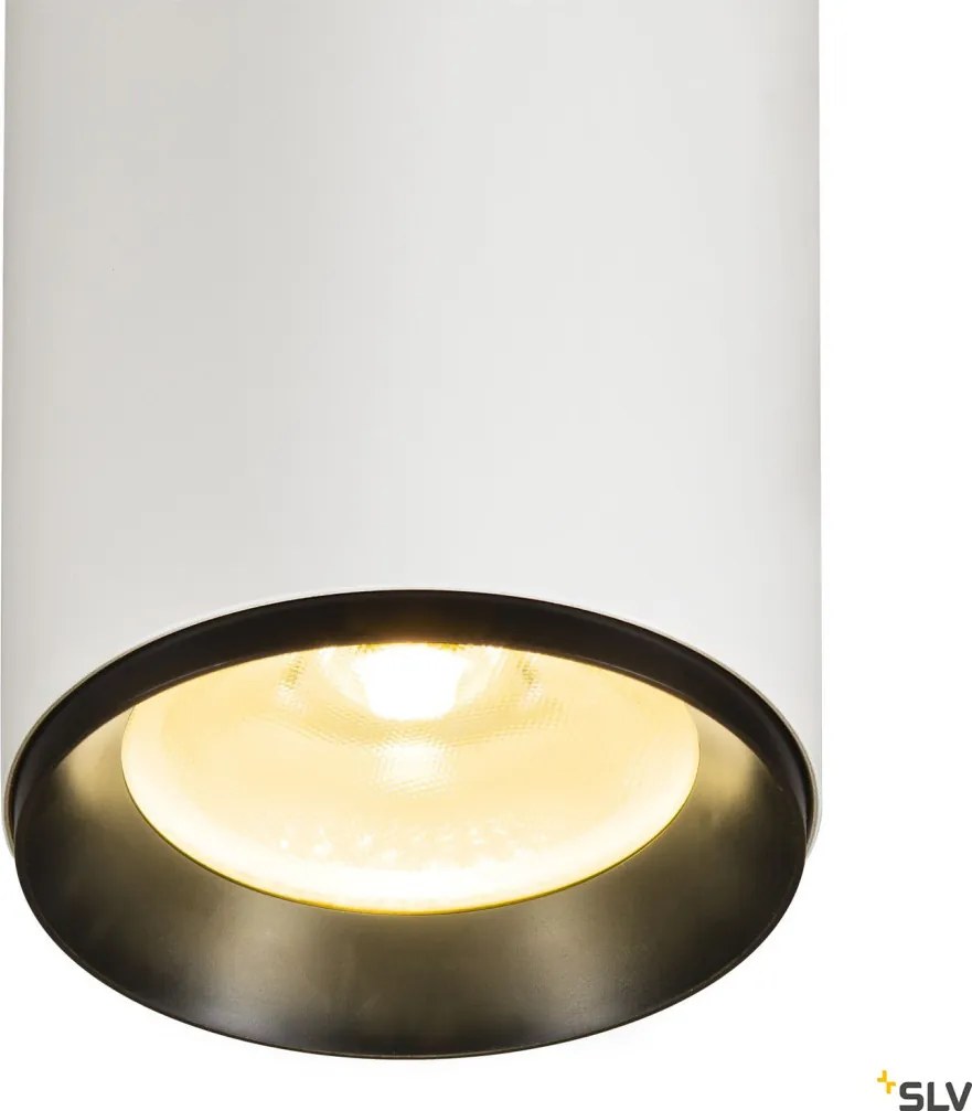 SLV 1005698 NUMINOS Hengeres Mennyezeti Lámpa Fehér, Fekete LED IP20