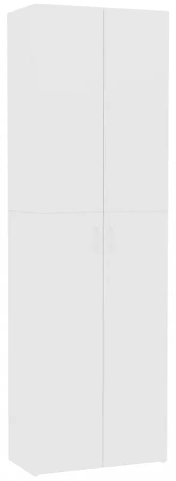 fehér szerelt fa irodaszekrény 60 x 32 x 190 cm