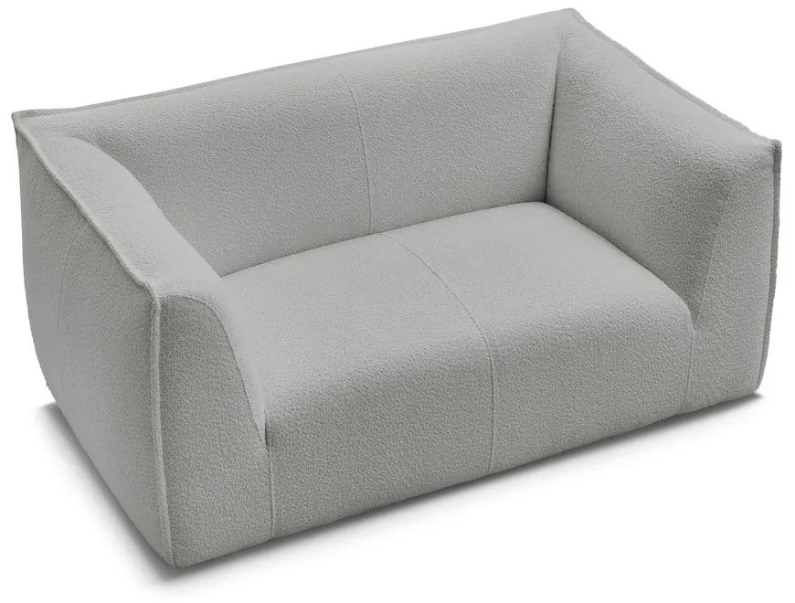 Világosszürke buklé kanapé 170 cm Giorgia – Bobochic Paris