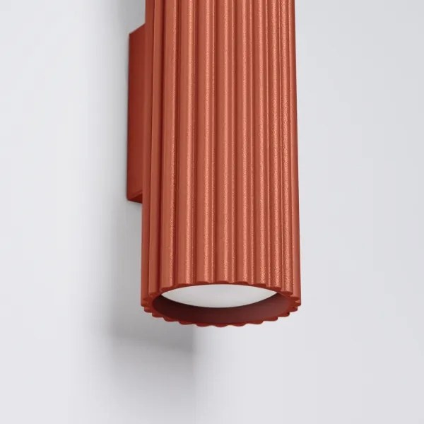 Sollux SL.1634 - Fali lámpa KARBON 2xGU10/10W/230V piros