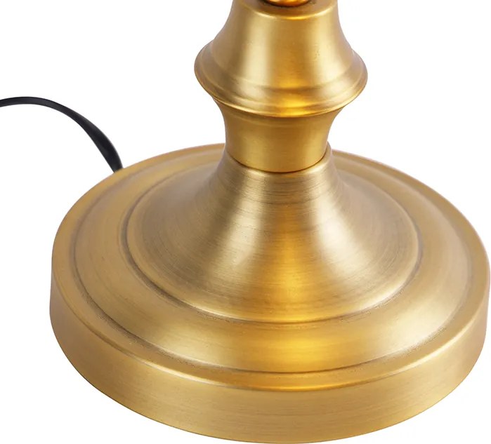 Okos Banker lámpa bronz színben borostyán üveggel, WiFi A60-nal - Banker