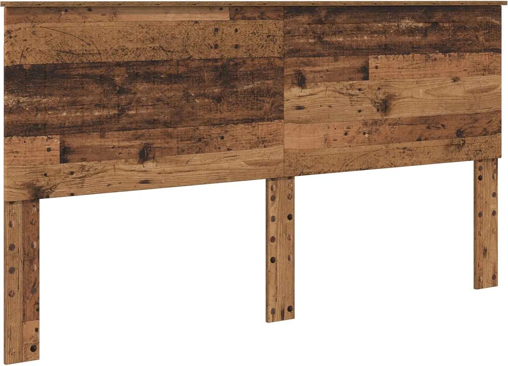 vidaXL Fejtámla fejtámlával Öreg fa 180 cm Faanyag