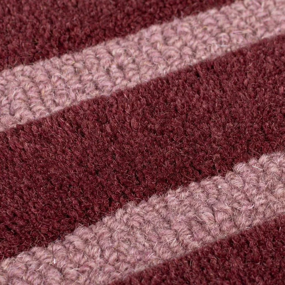 Borvörös kézi szövésű gyapjú szőnyeg 120x180 cm Split Ombre Shaped – Flair Rugs