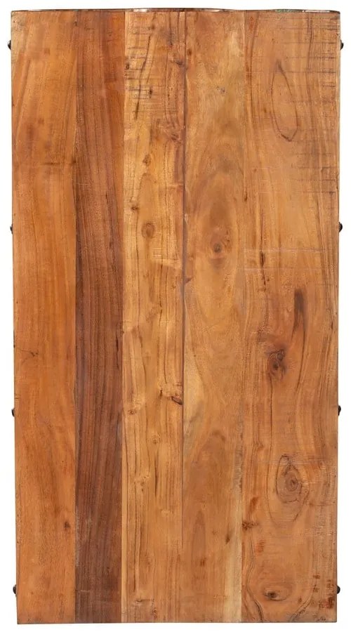 Natúr színű újrahasznosított fa bortartó szekrény, palackok száma 8, 60x115 cm Kaveri – Interia Home & Living