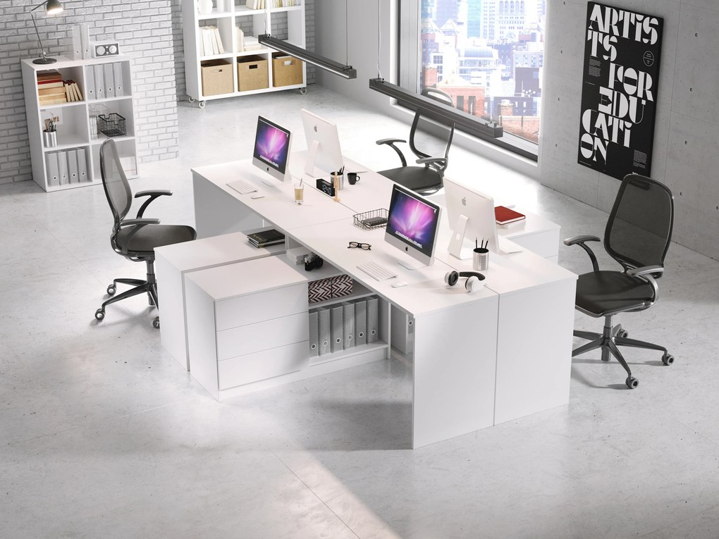 Pc asztal Terra (fehér). Akció -17%. 1098518