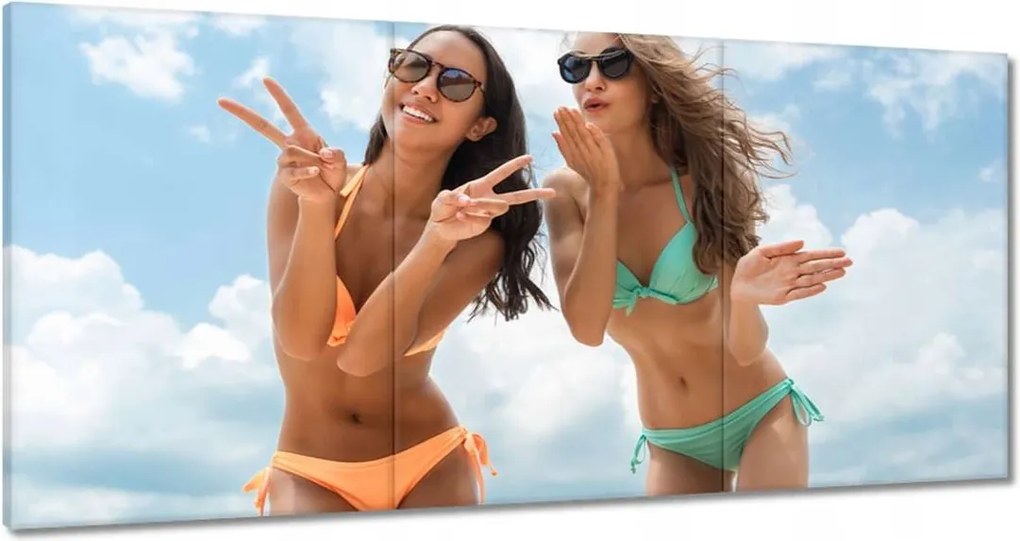 Vászonkép 60x30 Puszi a tengerpartról