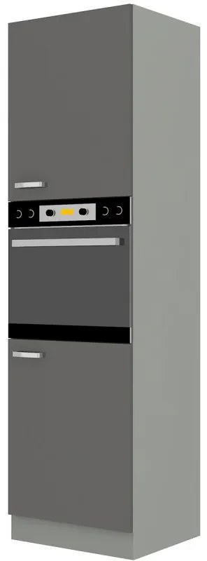 Élelmiszer szekrény a sütőhöz Gonir 60 DP 210 2F (szürke + szürke). 1032719