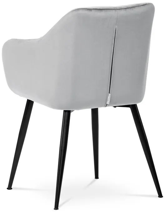 Szürke Bársony Étkezőszék. PIKA SIL4