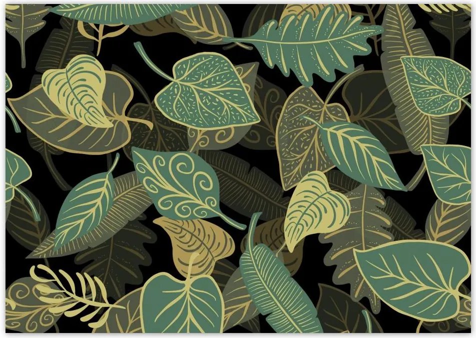 Poszterek A4 Szint Fali természet Levelek