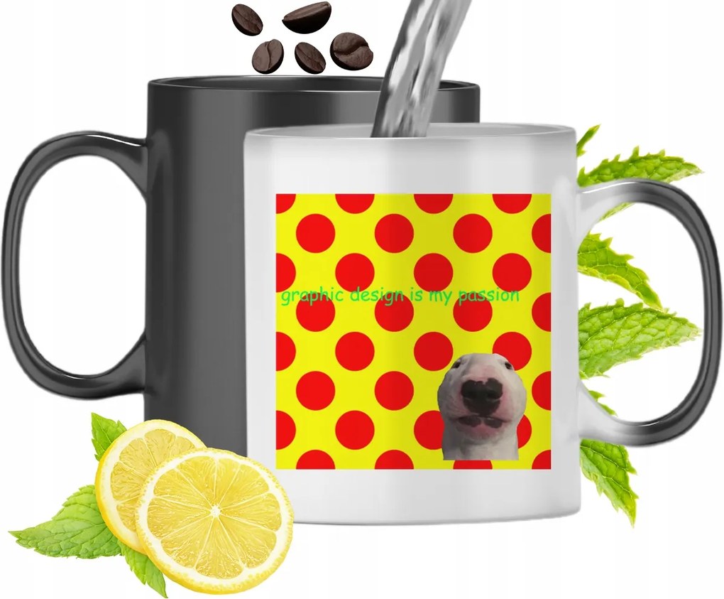 Mágikus Bögre Grafika Színváltó Nyomtatott Fényképpel