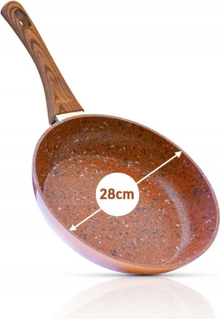 Livington réz és kő serpenyő 28 cm 9010041029251