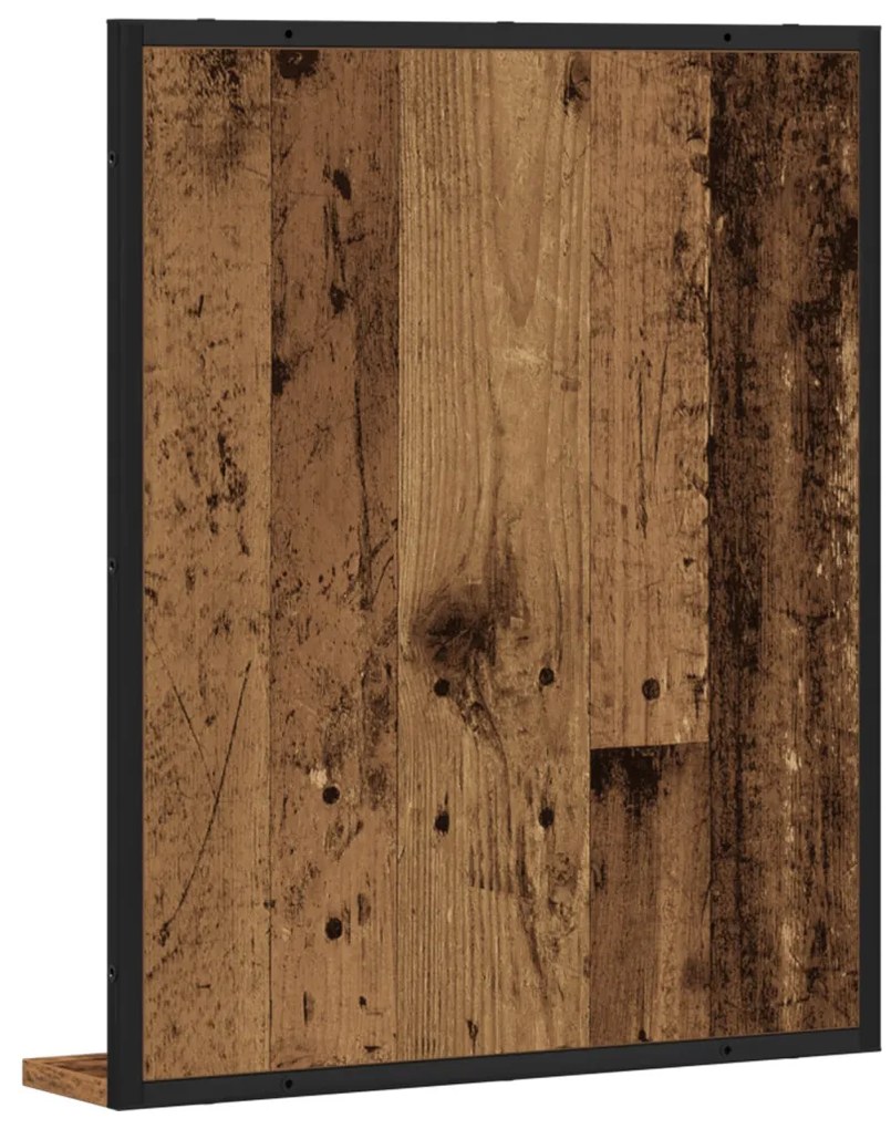 Fürdőszobai Tükör Régi Fa 50x12x60 cm Műszaki Fa
