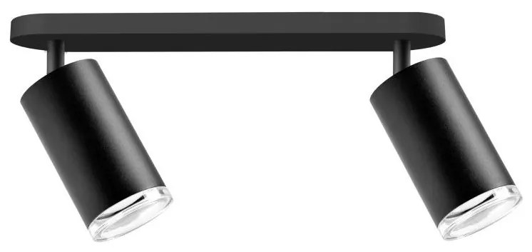 Fürdőszobai spotlámpa TURYN 2xGU10/10W/230V IP44 fekete