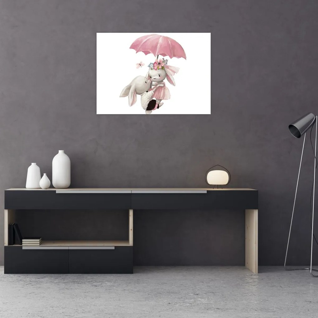 Üveg kép - Akvarell állatka N⁰3 (70x50 cm)