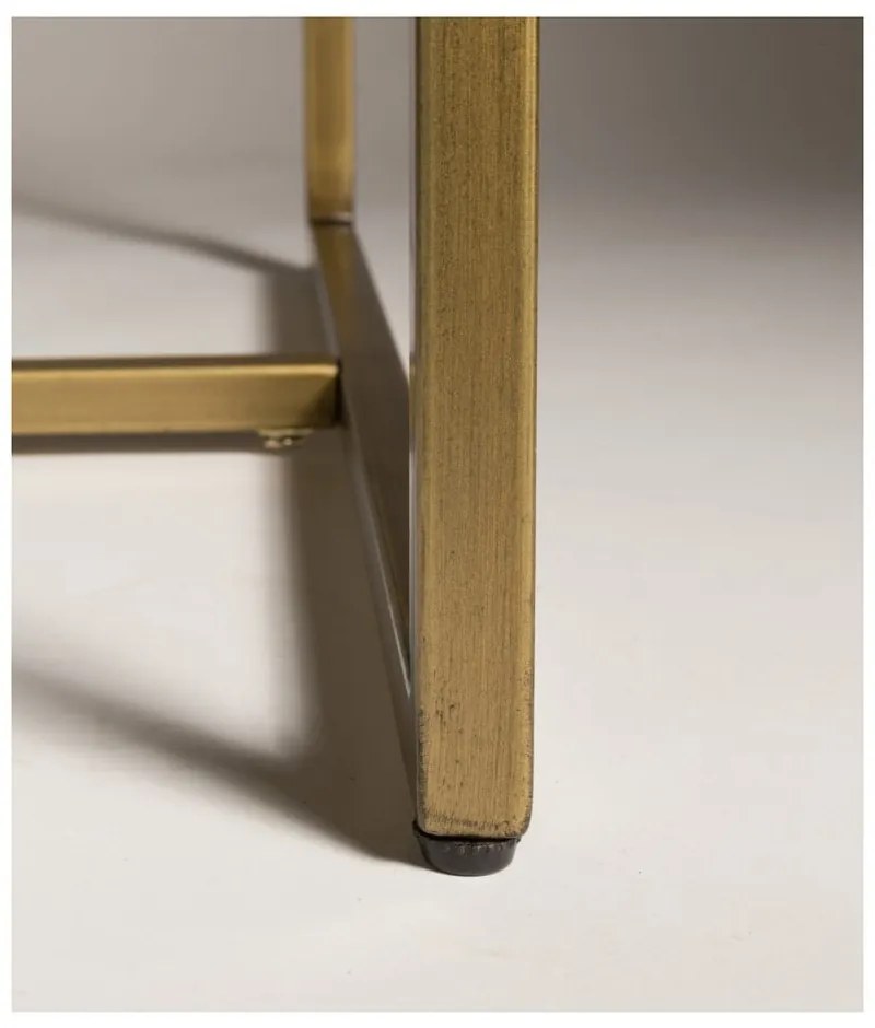 Aron étkezőasztal acél szerkezettel, 220 x 90 cm - Dutchbone