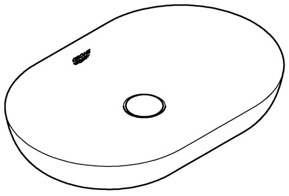 GROHE 3960800H - ESSENCE pultba építhető mosdó 600 × 400 mm kerámia/fehér