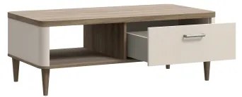 NOR dohányzóasztal, barna/bézs