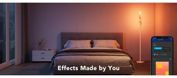 Govee - LED Dimmelhető állólámpa CYLINDER SMART RGBICWW 2200-6500K