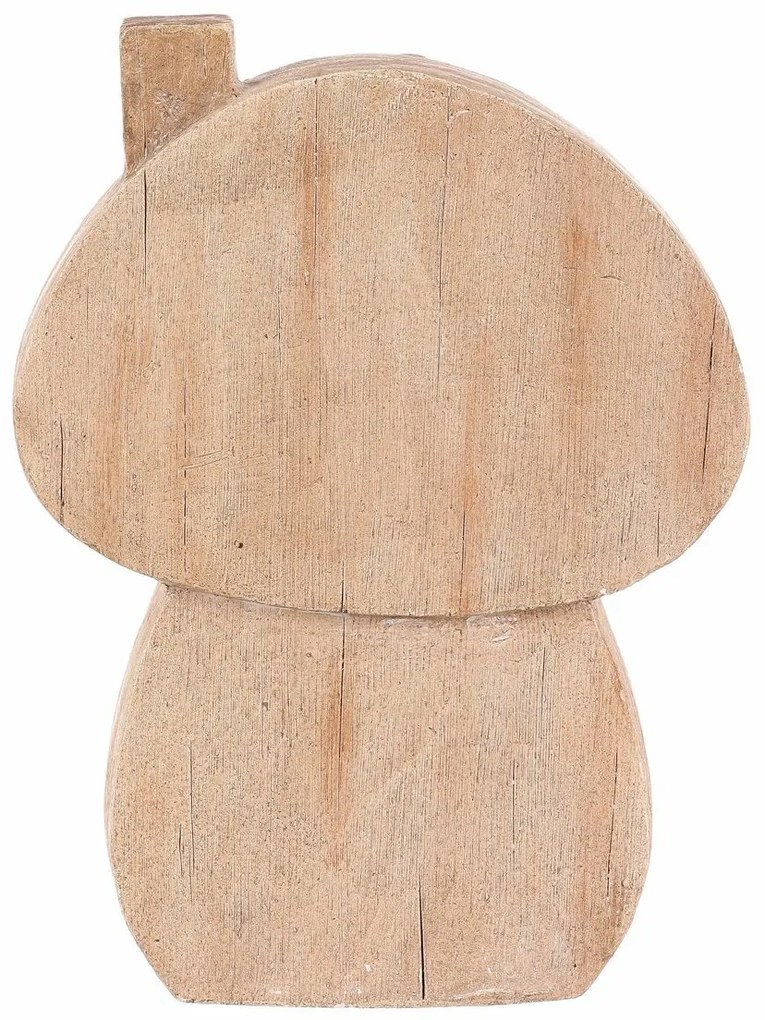 Őszi dekoráció Gomba házikó világítással, 24 x 10x 32 cm, magnézium, fa utánzat