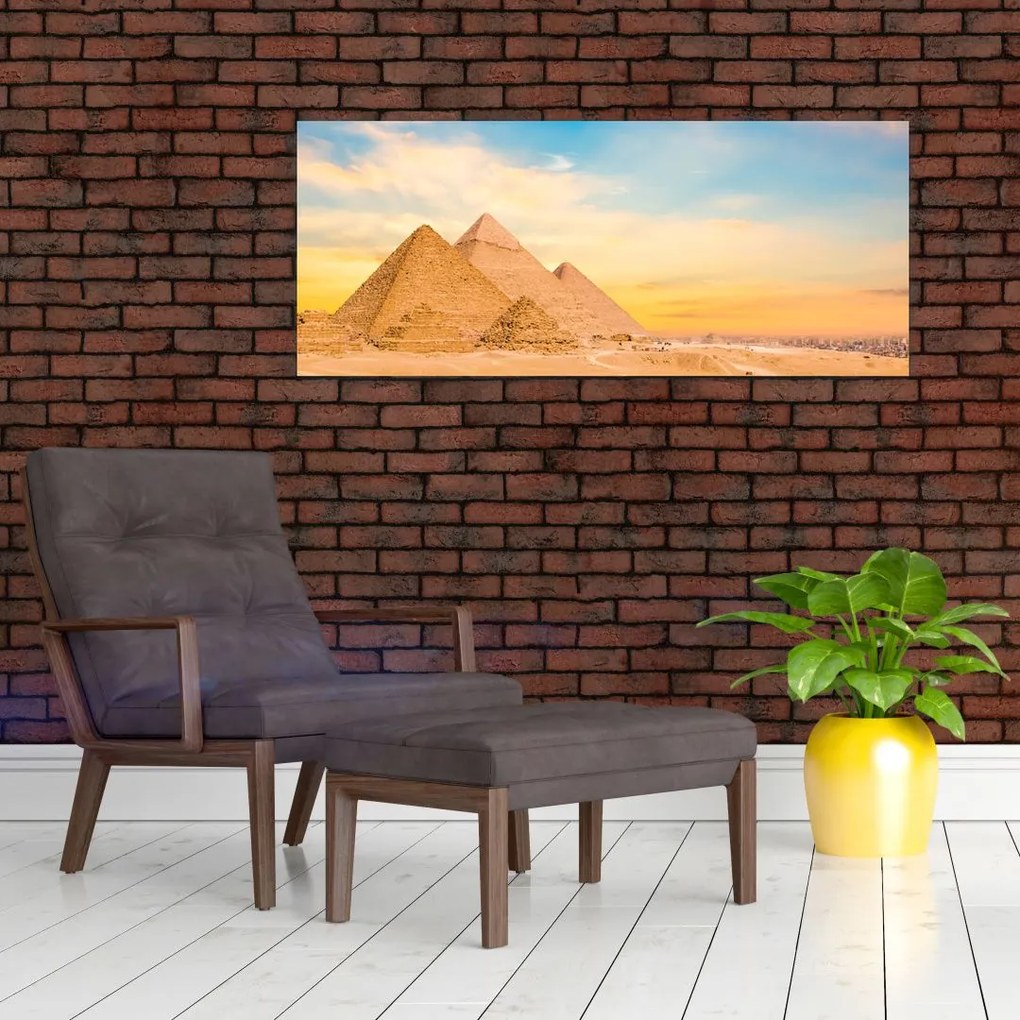 Az egyiptomi piramisok képe (120x50 cm)