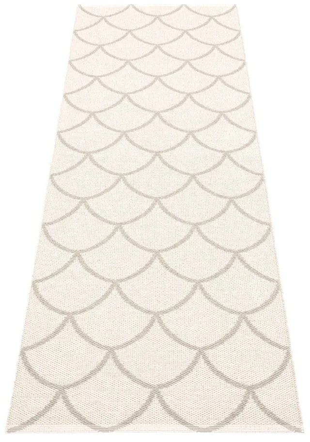 Krémszínű kültéri-beltéri futószőnyeg 70x225 cm Kotte Linen – Pappelina