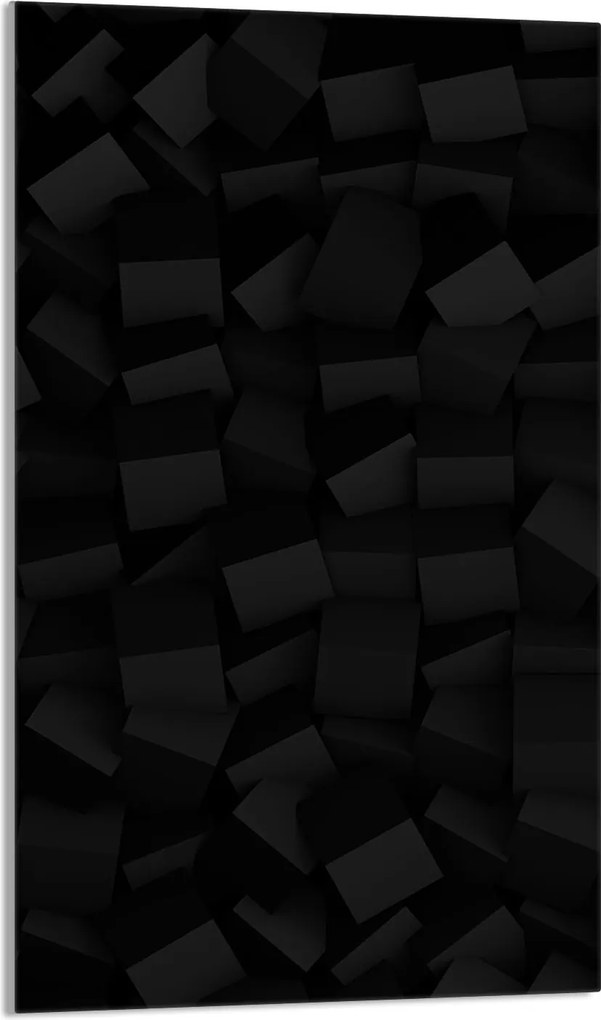 Üveg Vágódeszka 30x52 Fekete Konyhai