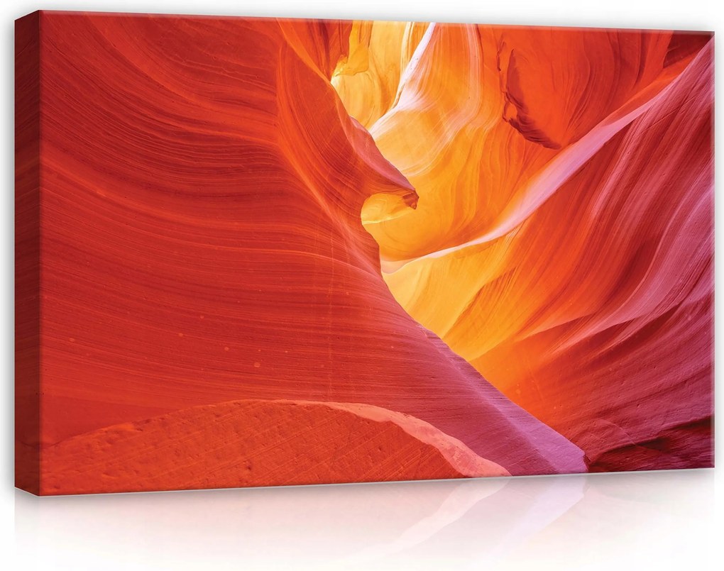 Vászonkép 60x40 Kanyon Antilopok homokkő erózió fény árnyék színek nyugalom