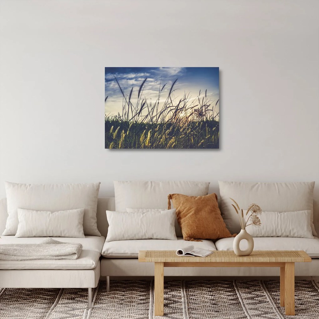 Réti virágok képe (üvegen) (70x50 cm)
