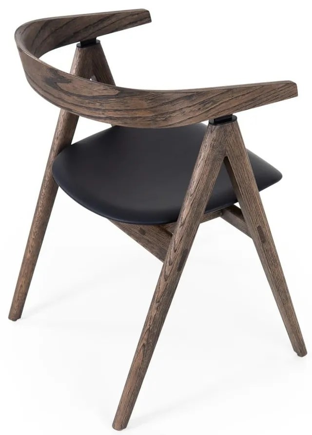 Fekete-barna tölgyfa étkezőszék Ava – Gazzda