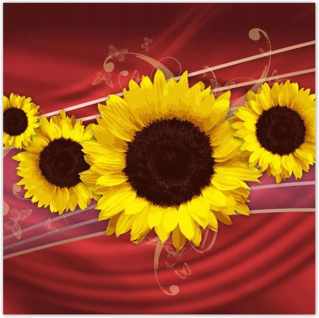 Poszterek 100x100 Napfény absztrakt