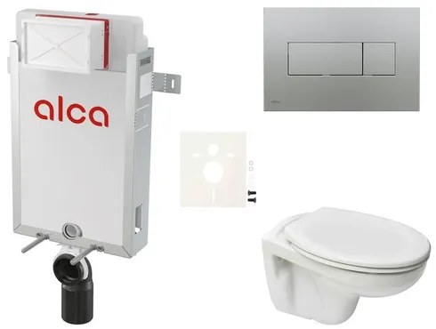 Fali WC szett Alca befalazáshoz + Ceramia S-Line Pro WC SIKOAP6