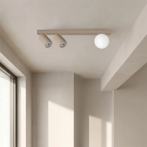 Brilagi - SELE BALL irányítható spotlámpa 2xGU10/30W/230V + 1xG9/10W bézs