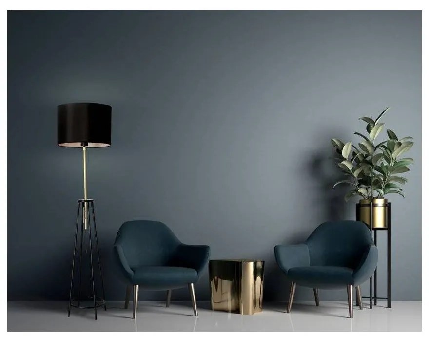 Fekete állólámpa (magasság 154 cm) Tegola – Candellux Lighting