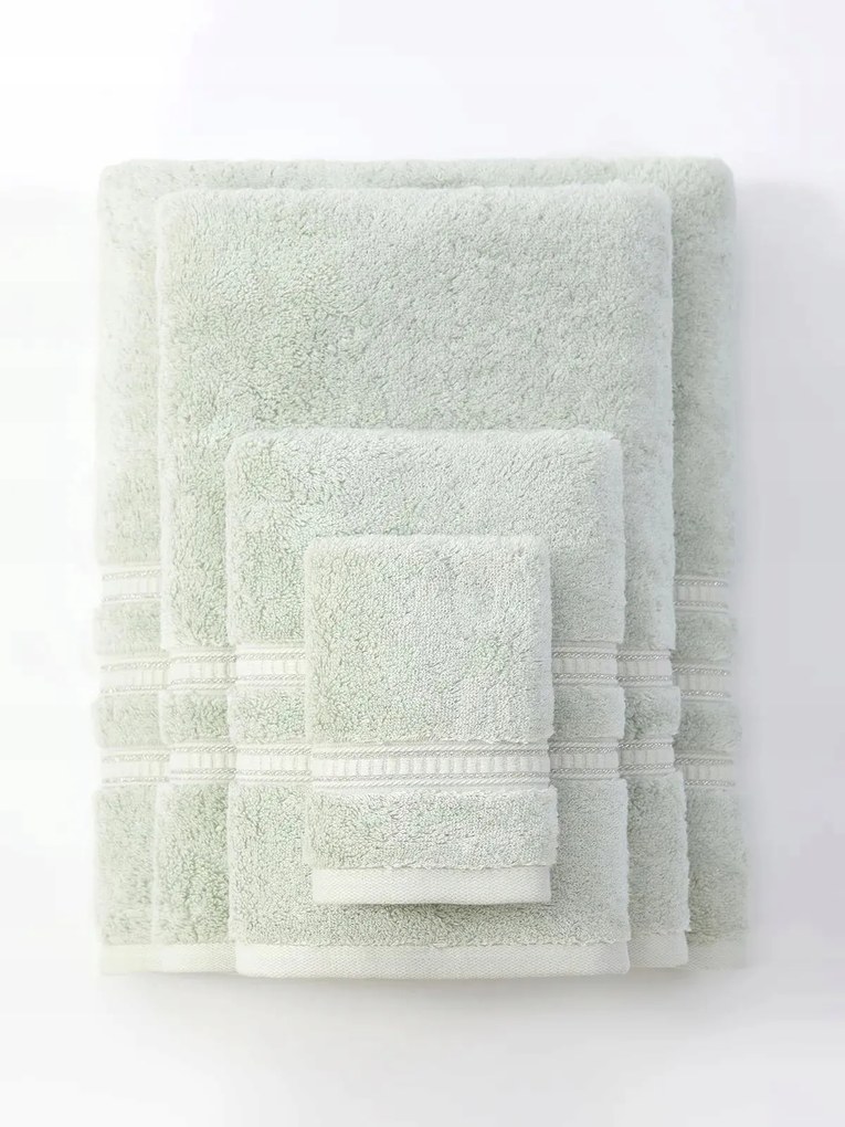 Harmony bambusz törölköző 30x30 zsályás, ezüst bordó