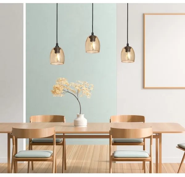 Csillár zsinóron BRILLANT 3xE27/15W/230V bézs