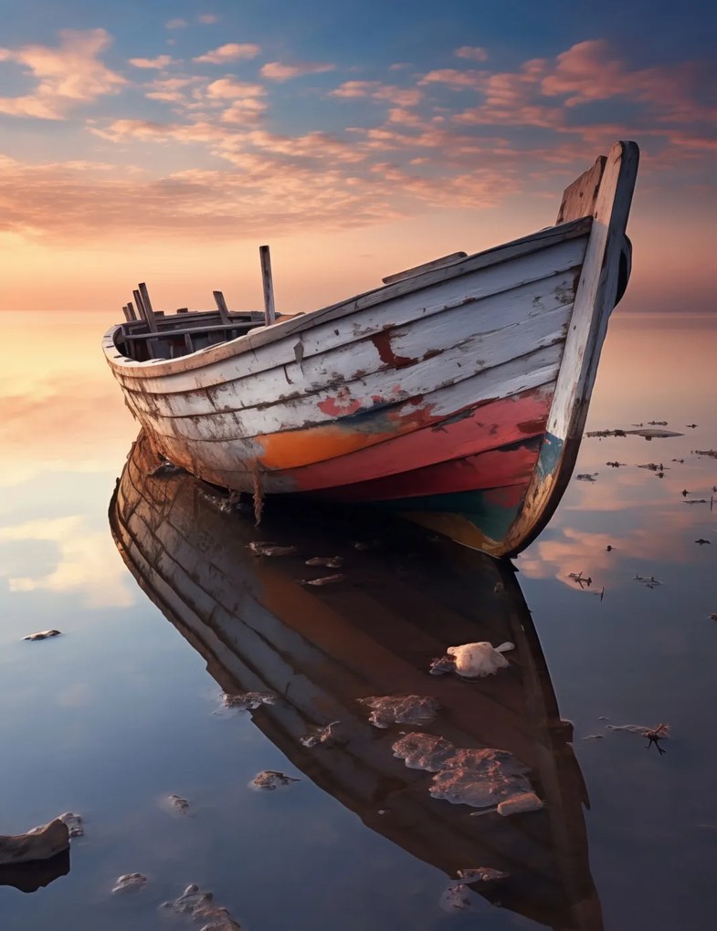 Poszter 50x65cm Eldugott kikötő